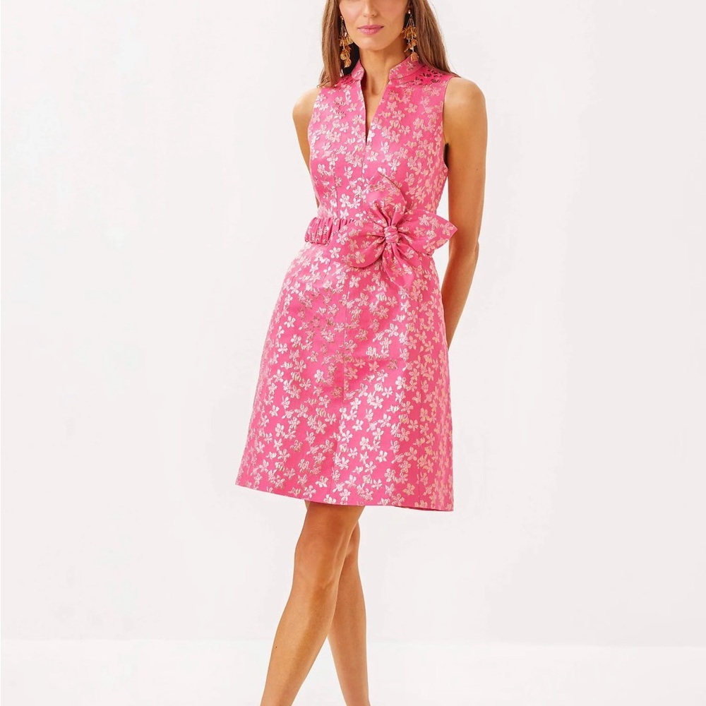 NWT Lilly Pulitzer Tazie Dress Floral Pink Sleeveless Dress